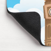 Big Ben Westminster Uhrturm Mousepad (Ecke)