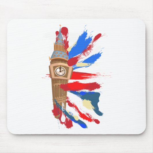 Big Ben Westminster Uhrturm Mousepad (Vorne)