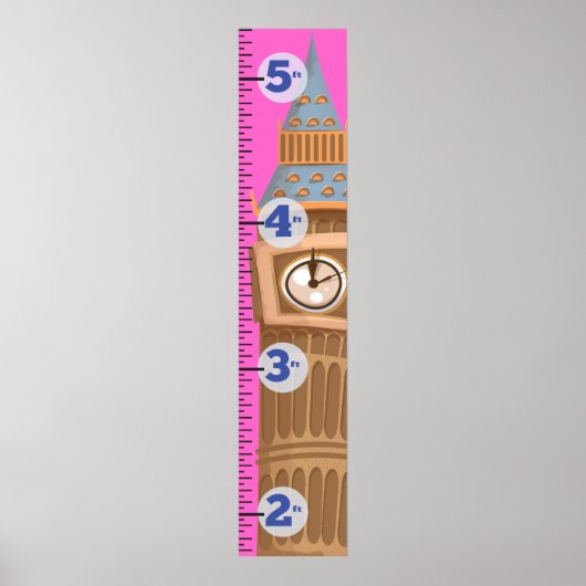 Big Ben Westminster Uhrturm Poster (Vorne)