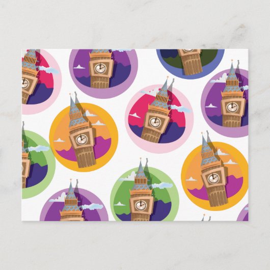 Big Ben Westminster Uhrturm Postkarte (Vorderseite)