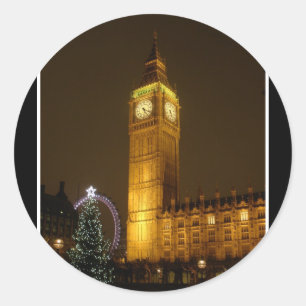 Big Ben Zecken Goodnight Runder Aufkleber