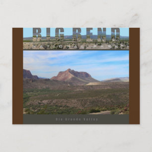 BIG BEND NAT’L PARK-Texas-Rio Grande Valle- Postkarte