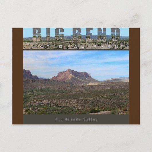 BIG BEND NAT’L PARK-Texas-Rio Grande Valle- Postkarte (Vorderseite)