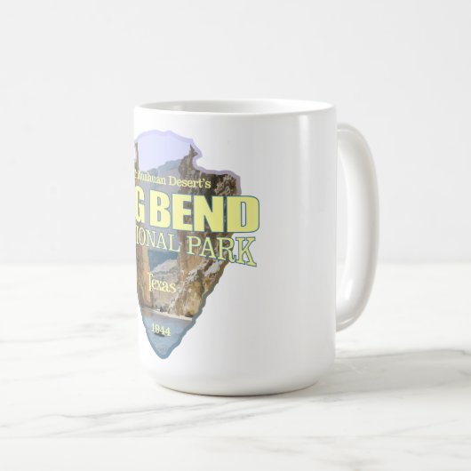 Big Bend National Park (Arrowhead) Kaffeetasse (VorderseiteRechts)