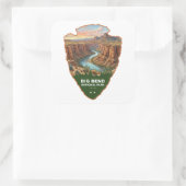 Big Bend National Park Arrowhead Quadratischer Aufkleber (Tasche)