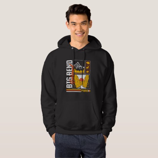 Big Bend National Park Chisos Mountain Texas Hikin Hoodie (Vorne ganz)
