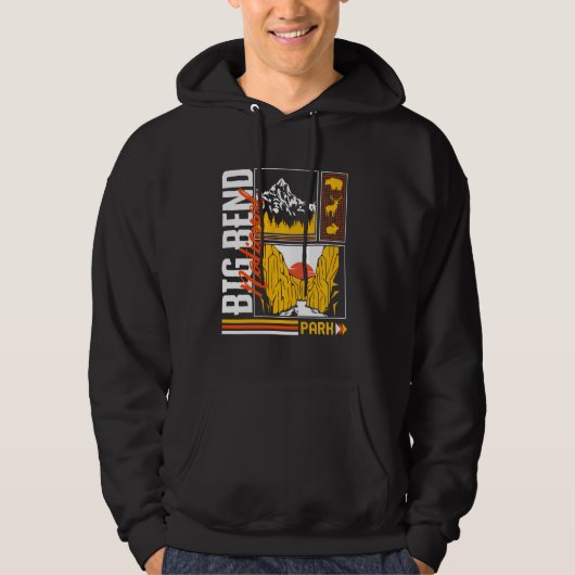 Big Bend National Park Chisos Mountain Texas Hikin Hoodie (Vorderseite)