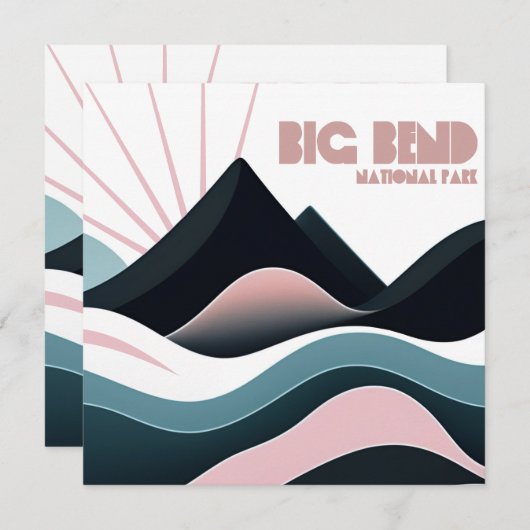 Big Bend National Park farbenfrohe Hügel (Vorne/Hinten)