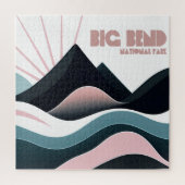 Big Bend National Park farbenfrohe Hügel Puzzle (Vertikal)