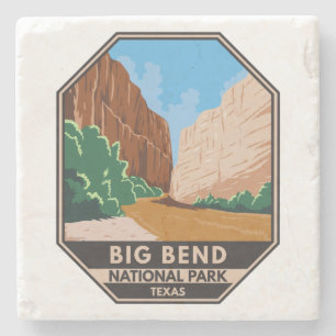 Big Bend National Park Rio Grande Vintage Steinuntersetzer