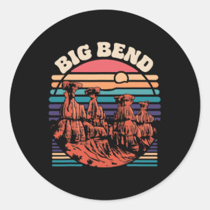 Big Bend National Park Souvenir Texas Outdoors Wan Runder Aufkleber