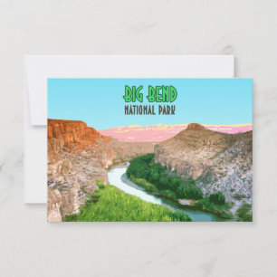 Big Bend National Park Texas Flat Card