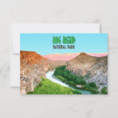 Big Bend National Park Texas Flat Card (Vorderseite)