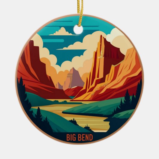 Big Bend National Park Texas Keramik Ornament (Vorne)