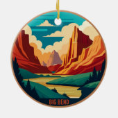 Big Bend National Park Texas Keramik Ornament (Hinten)