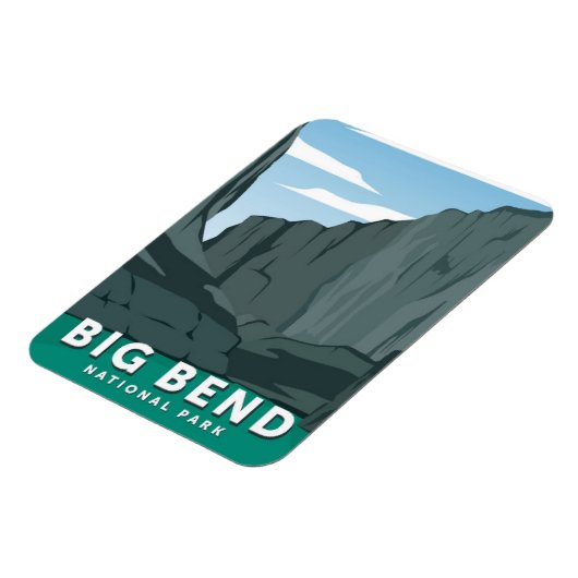Big Bend National Park Texas Magnet (Linke Seite)