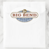 Big Bend National Park Texas Ovaler Aufkleber (Tasche)