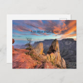 Big Bend National Park, Texas, Postkarte (Vorne/Hinten)