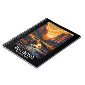 Big Bend National Park Texas Retro Reisen Notizblock (Linke Seite)