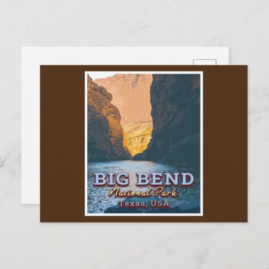 BIG BEND NATIONAL PARK - TEXAS USA POSTKARTE (Vorne/Hinten)