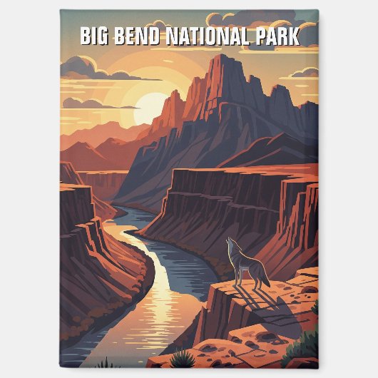 Big Bend National Park Travel Magnet (Vorderseite)