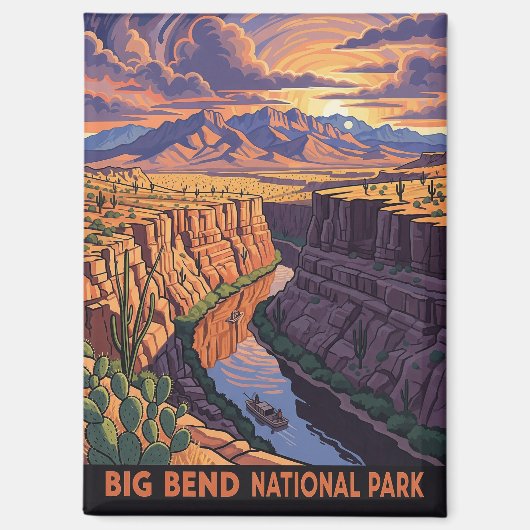 Big Bend National Park Travel Magnet (Vorderseite)
