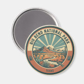 Big Bend National Park Travel Magnet (Vorderseite/Rückseite)