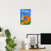 Big Bend Nationalpark Balanced Rock Vintag Poster (Heimbüro)