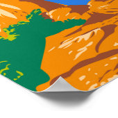 Big Bend Nationalpark Balanced Rock Vintag Poster (Ecke)