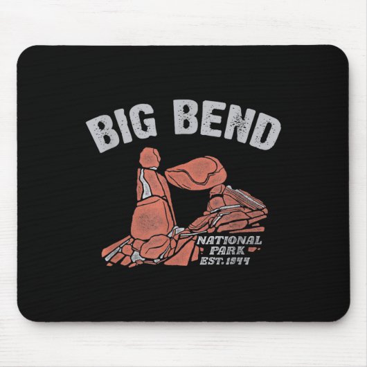 Big Bend Nationalpark Balanced Rock Vintage Mousepad (Vorne)