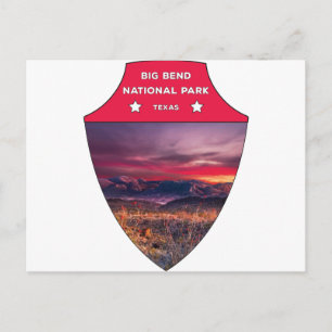 Big-Bend-Nationalpark Bergsonne Texas Postkarte