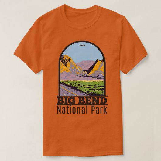 Big Bend Nationalpark Chisos Berg 1 T-Shirt (Design vorne)