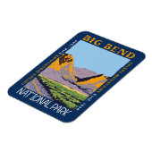 Big Bend Nationalpark Chisos Berg gestört Magnet (Linke Seite)