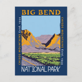 Big Bend Nationalpark Chisos Berg gestört Postkarte