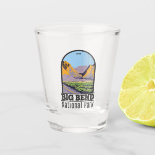Big Bend Nationalpark Chisos Gebirge Vintag Schnapsglas