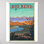 Big Bend Nationalpark Litho Artwork Poster (Vorne)
