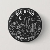 Big Bend Nationalpark Monoline Button (Vorderseite)