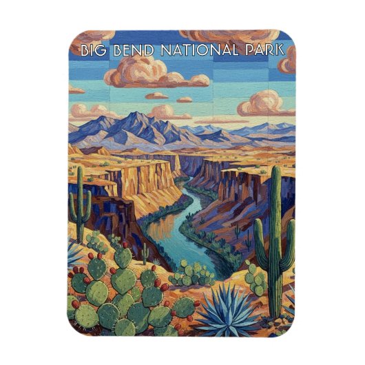 Big Bend Nationalpark Reise Magnet (Vertikal)