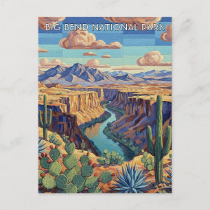 Big Bend Nationalpark Reise Postkarte
