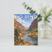 Big-Bend-Nationalpark Reise Postkarte (Stehend Vorderseite)