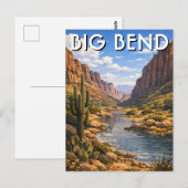 Big-Bend-Nationalpark Reise Postkarte (Vorne/Hinten)