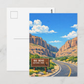 Big Bend Nationalpark Reise Postkarte (Vorne/Hinten)