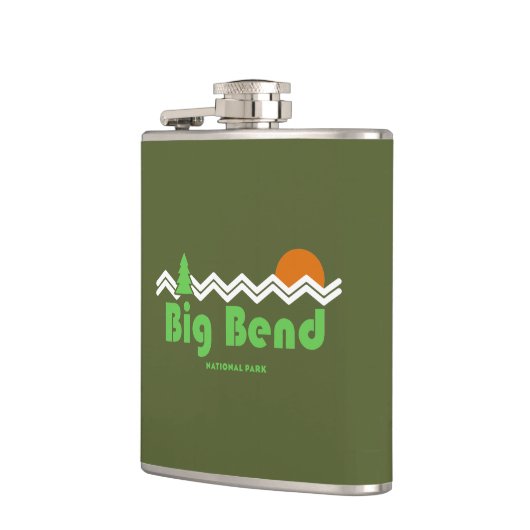 Big Bend Nationalpark Retro Flachmann (Links)