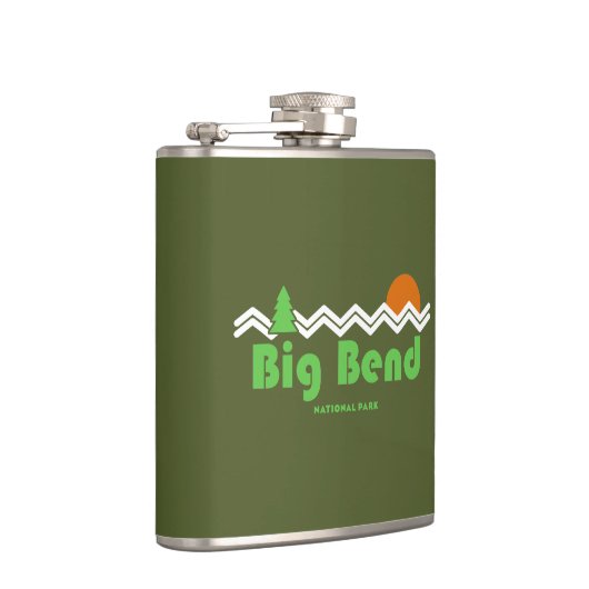 Big Bend Nationalpark Retro Flachmann (Rechts)