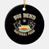 Big Bend Nationalpark Retro Keramik Ornament (Vorne)