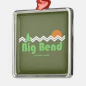 Big Bend Nationalpark Retro Ornament Aus Metall (Links)
