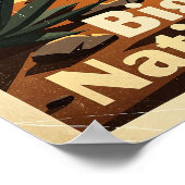 Big Bend Nationalpark Retro Poster (Ecke)
