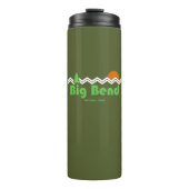 Big Bend Nationalpark Retro Thermosbecher (Vorderseite)