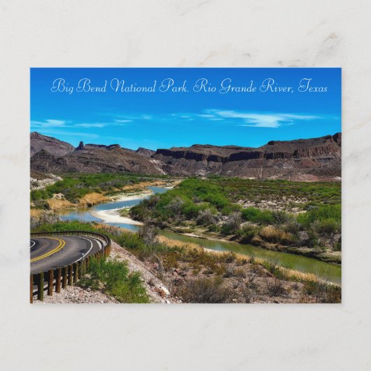 Big Bend Nationalpark Rio Grande River Texas Postkarte (Vorderseite)