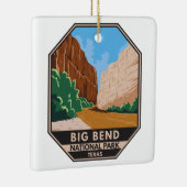 Big Bend Nationalpark Rio Grande Vintag Keramikornament (Rechts)